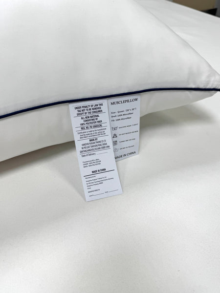 MUSCLEPILLOW  Pillows Queen Size Set of 2,Bed Pillows for Sleeping 2 Pack,Luxury Hotel Quality Pillow for Side and Back Sleeper,Filled with Down Alternative,Machine Washable,20 x 30 Inches